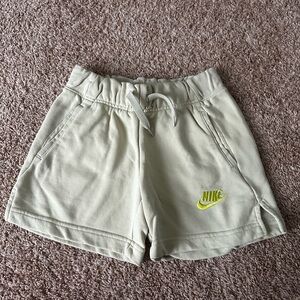 Pastel Green Nike shorts, Girls M fits like an XS